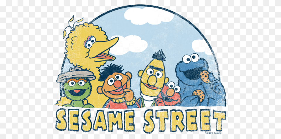 Sesame Street Sesame Group Baby Bodysuit, Person, Face, Head, Animal Free Png Download