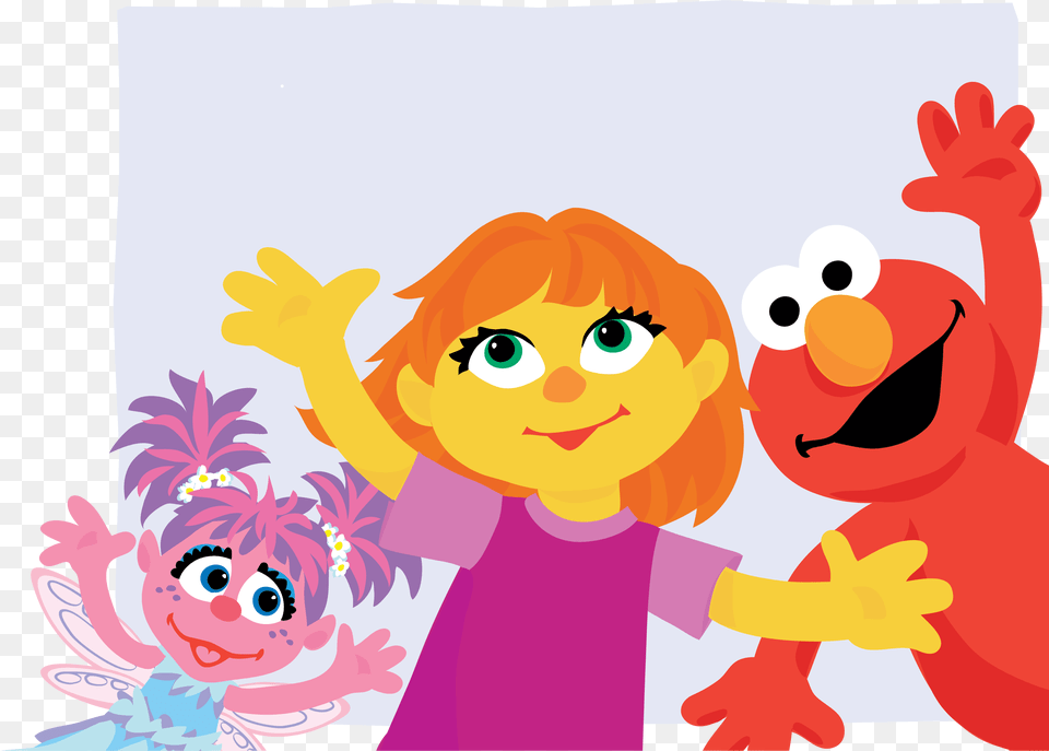 Sesame Workshop Julia Autism 1 New Sesame Street Character Julia, Baby, Person, Face, Head Png