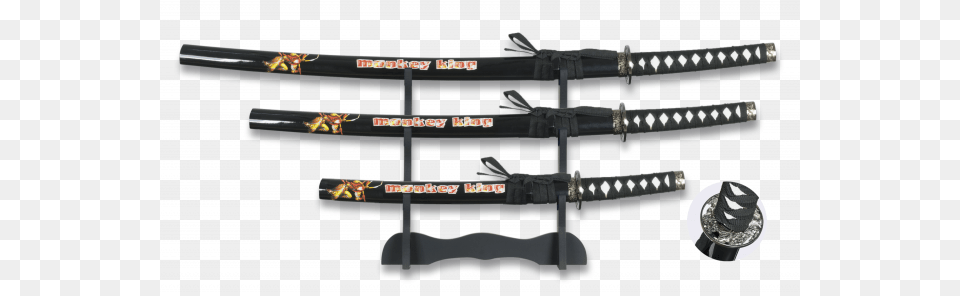 Set 3 Katanas Set Tole10 Katanas, Sword, Weapon, Person, Samurai Free Png