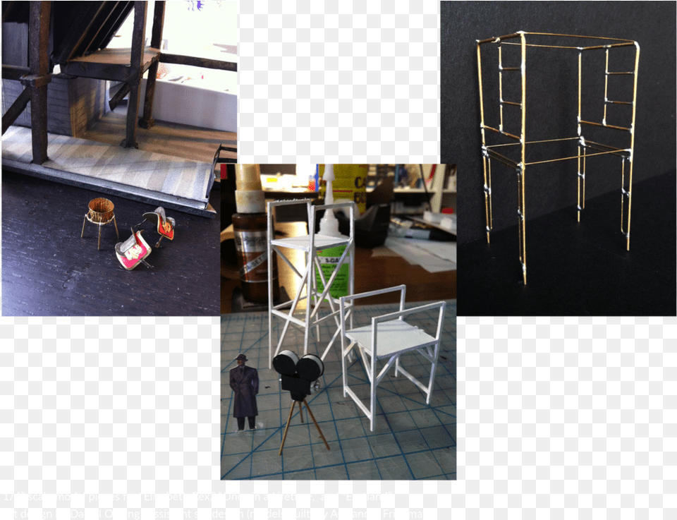 Set Design Models 1 4 Pieces Built For Dan Ostling Folding Chair, Floor, Flooring, Furniture, Dining Table Png