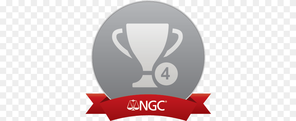 Set Details Ngc Registry Straight Ribbon Vector Red, Trophy, Disk Png