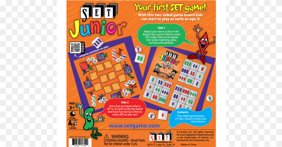 Set Junior Back Box Poster, Advertisement, Qr Code Png