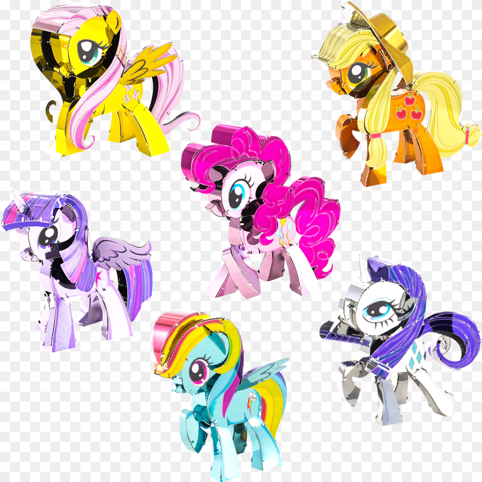 Set My Little Pony My Little Pony Mane 6, Book, Comics, Publication, Art Free Png