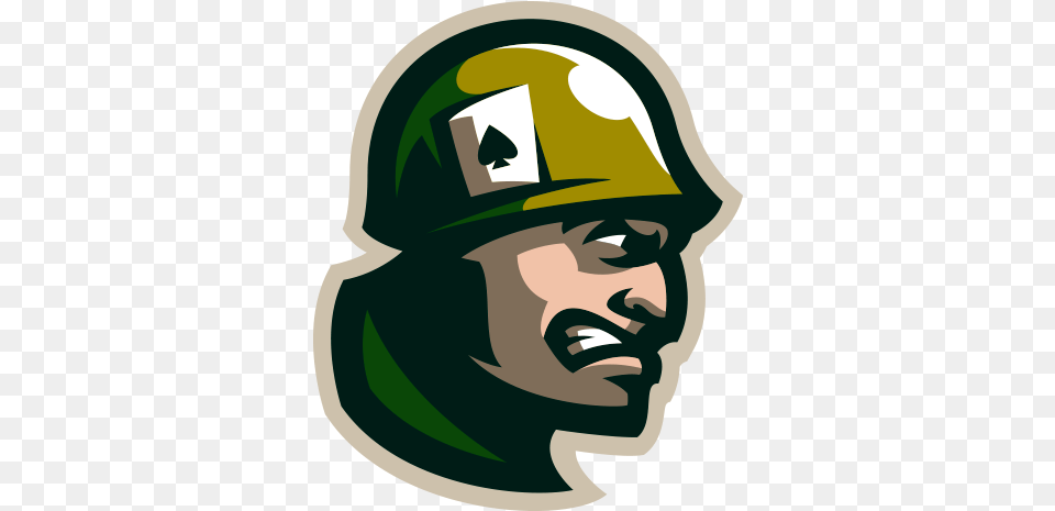 Set Of 16 Logos Avatars Mascots Soldier Mascot Logo, Clothing, Hardhat, Helmet, Adult Png Image