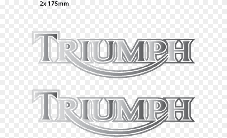 Set Of 2 Motorcycle Stickers Triumph Motorcycle, Logo, Emblem, Symbol, Text Free Transparent Png