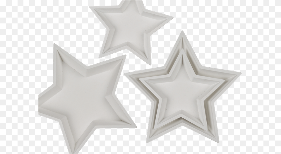 Set Of 2 White Wooden Star Plates Wood, Star Symbol, Symbol Free Png