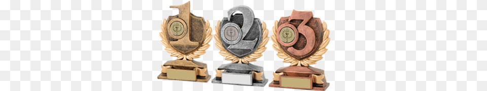 Set Of 3 Laurel Wreath 1st2nd3rd Awards Award, Bronze, Trophy Free Transparent Png