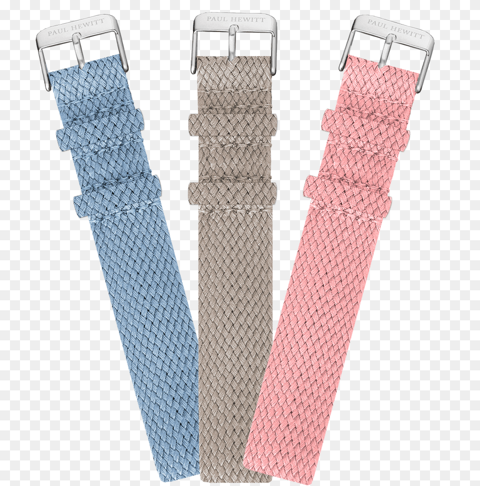 Set Of 3 Perlon Watch Straps Stainless Steel Combination I Strap, Accessories, Belt, Formal Wear, Tie Free Png Download