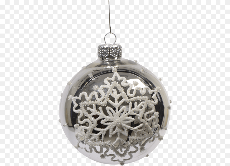Set Of 6 Silver Christmas Baubles Solid, Accessories, Earring, Jewelry, Pendant Free Png Download
