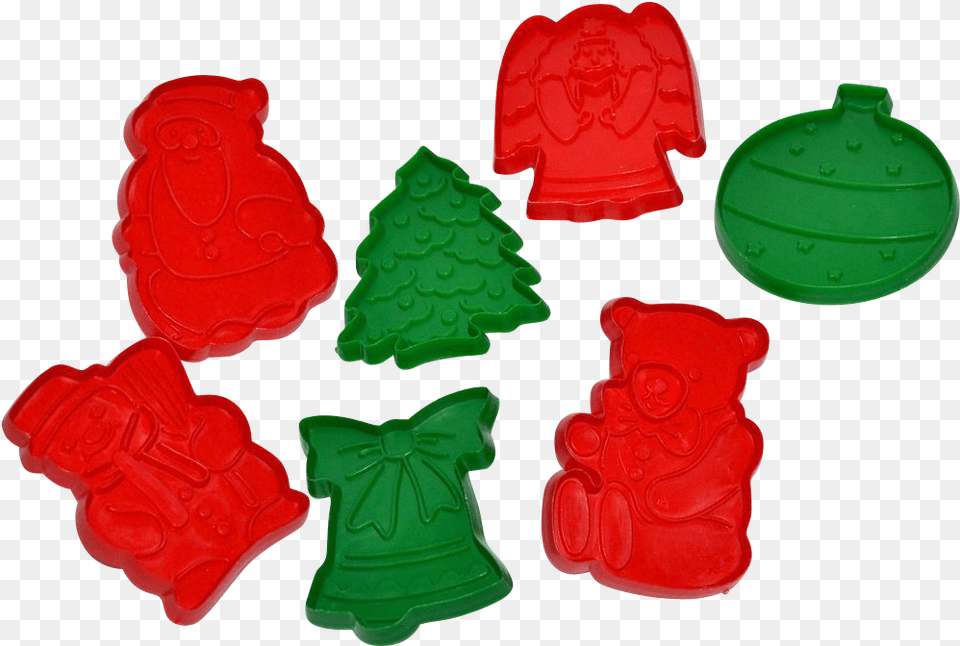 Set Of 7 Vintage Christmas Cookie Cutters Sold On Ruby Toy, Food, Sweets, Candy Png
