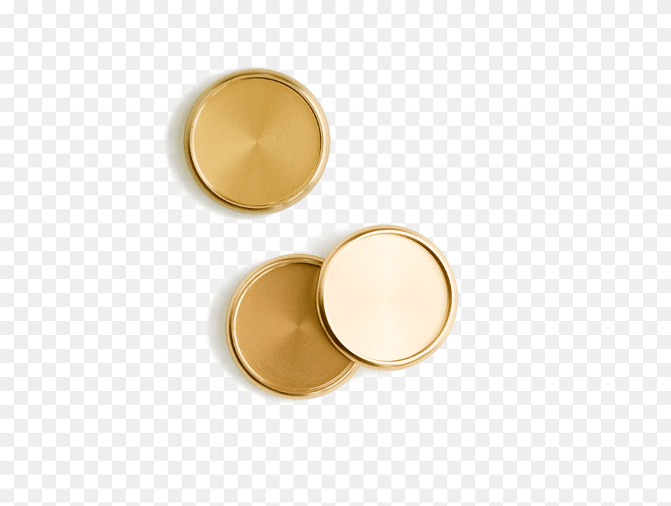 Set Of 9 Gold Discs Solid, Face, Head, Person, Cosmetics Free Png Download