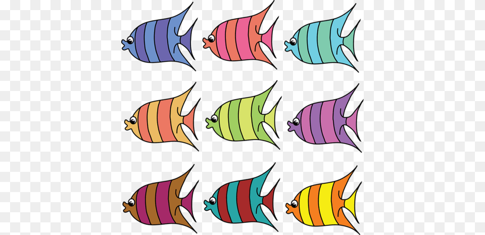 Set Of Cartoon Fish Vector Sea Creatures Clipart, Animal, Sea Life, Shark Free Png Download