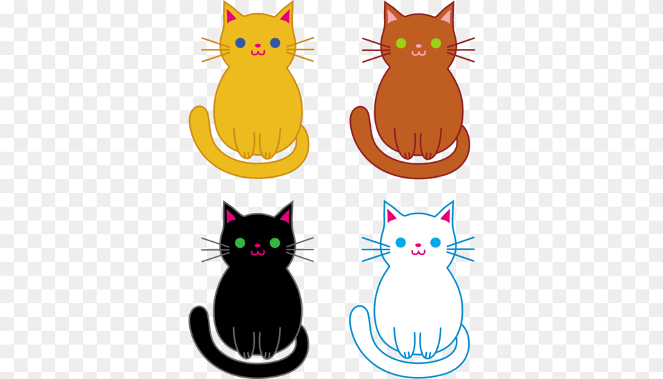 Set Of Four Kittens Three Little Kittens Lost Their Mittens Rhyme, Animal, Cat, Mammal, Pet Png