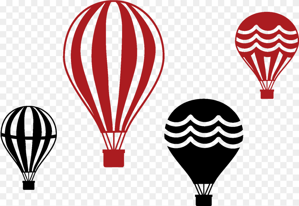 Set Of Four Vintage Hot Air Balloons Hot Air Balloon, Aircraft, Hot Air Balloon, Transportation, Vehicle Free Transparent Png