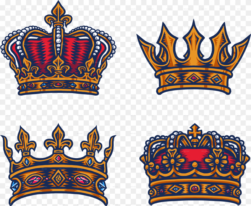 Set Of Kings Crown Kings Crown, Accessories, Jewelry Png
