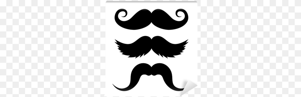 Set Of Mustache On White Background Zeichentrick Schnurrbart, Face, Head, Person, Stencil Free Png Download