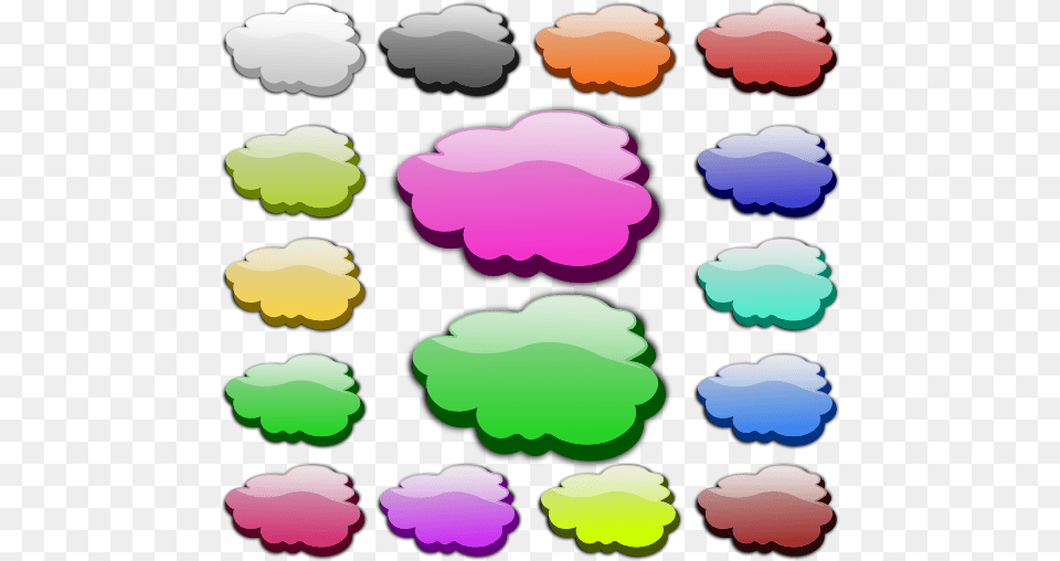 Set Of Shiny Colorful Speech Bubbles Vector Graphics Vector Graphics Free Png
