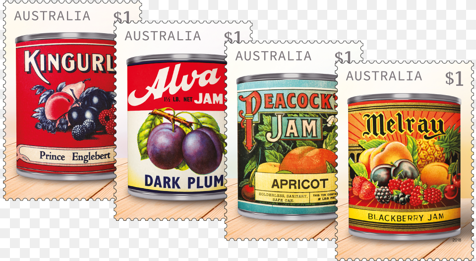 Set Of Stamps Vintage Jam Labels Stamps, Aluminium, Tin, Canned Goods, Food Free Transparent Png