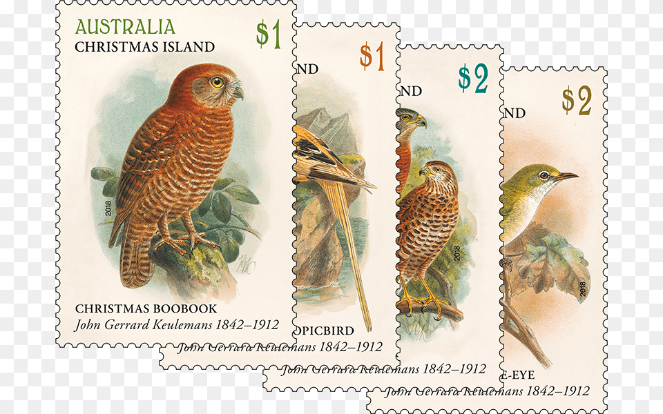 Set Of The Art Of John Gerrard Keulemans Stamps, Animal, Bird, Postage Stamp Free Png Download