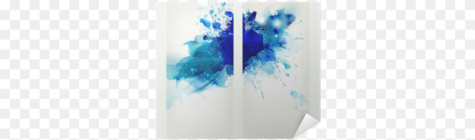 Set Of Two Banners Abstract Headers With Blue Blots Abstraction, Art, Canvas, Graphics, Modern Art Free Png Download