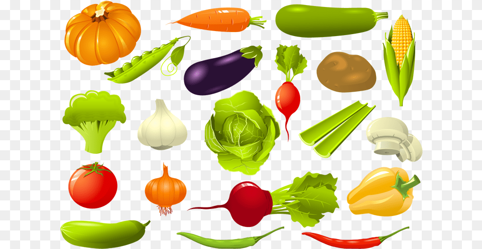 Set Of Vegetables Clipart, Food, Produce, Mortar Shell, Weapon Free Png Download