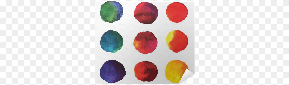 Set Of Watercolor Hand Painted Gradient Circles Isolated Symbols On A Toaster, Flower, Petal, Plant, Home Decor Free Png Download