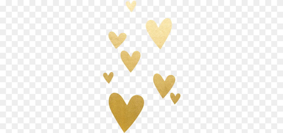 Set Tattoos Little Gold Hearts, Heart Free Transparent Png