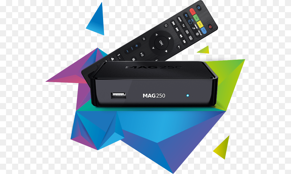 Set Top Box Hd Mac 250 Iptv Box, Electronics, Remote Control Free Png