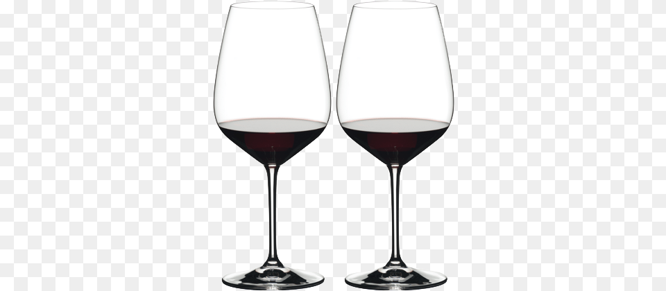 Set X 2 Copas Riedel Heart To Heart Cabernet Riedel Restaurant Series, Alcohol, Beverage, Glass, Liquor Free Png