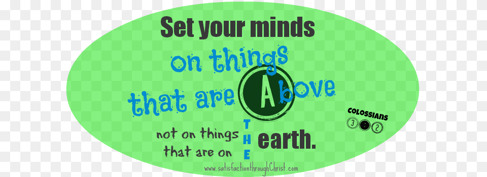 Set Your Minds On Things That Are Above Not On Things Smiles Of Nature Canvas Wall Art Print, Disk, Oval Free Png Download
