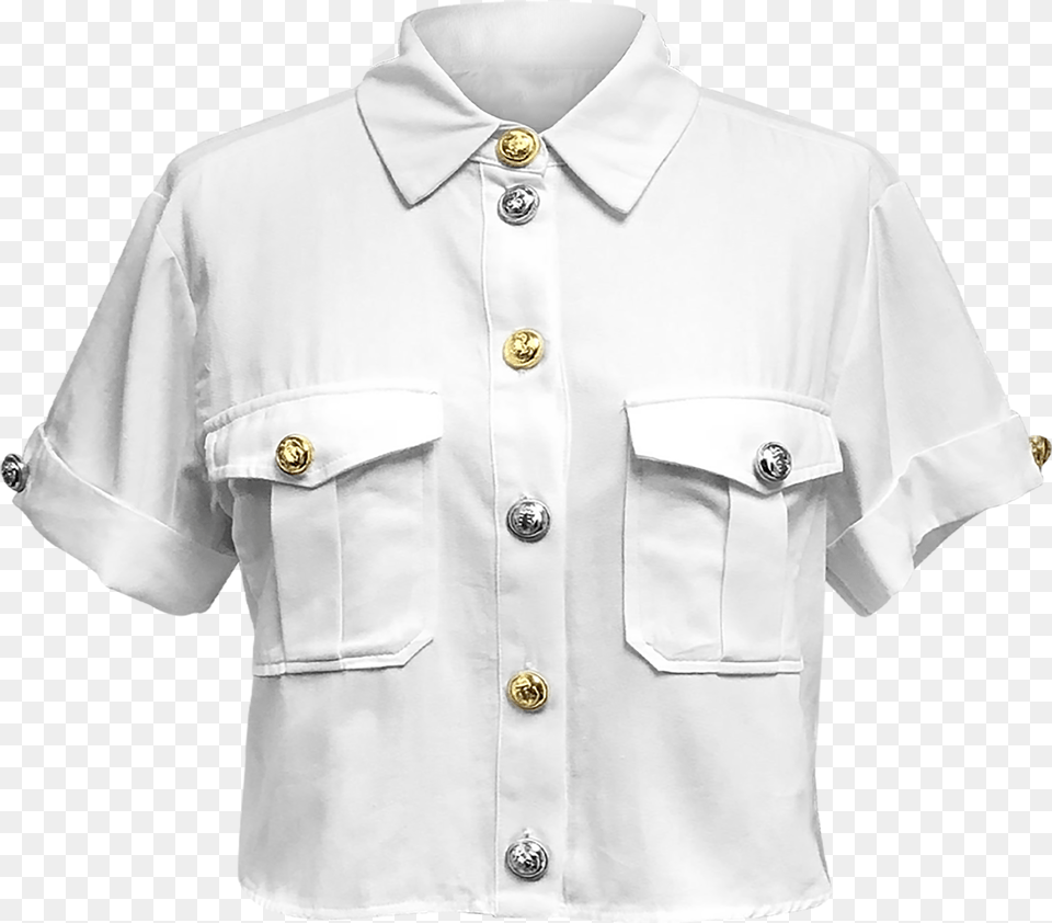 Seta Apparel Coronel Crop Shirt Active Shirt, Clothing, Dress Shirt, Blouse Free Transparent Png