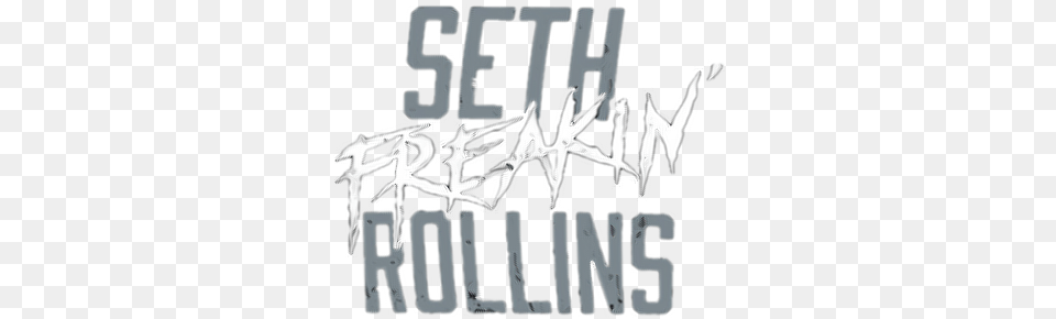 Seth Freakin Rollins Logo Cutout Seth Freakin Rollins Logo, Text, People, Person Png Image