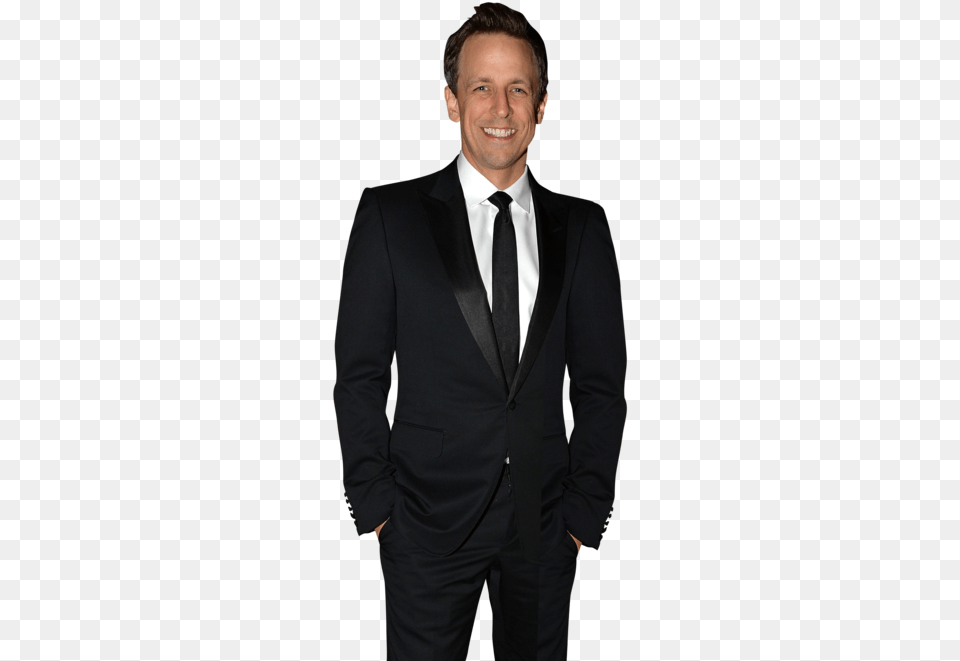 Seth Meyers And Alexi Ashe Attend The American Museum Tuxedo, Accessories, Tie, Suit, Formal Wear Free Transparent Png
