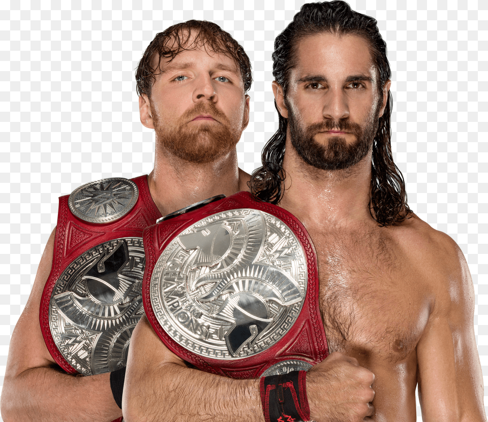 Seth Rollins And Dean Ambrose Tag Team Champions Free Png