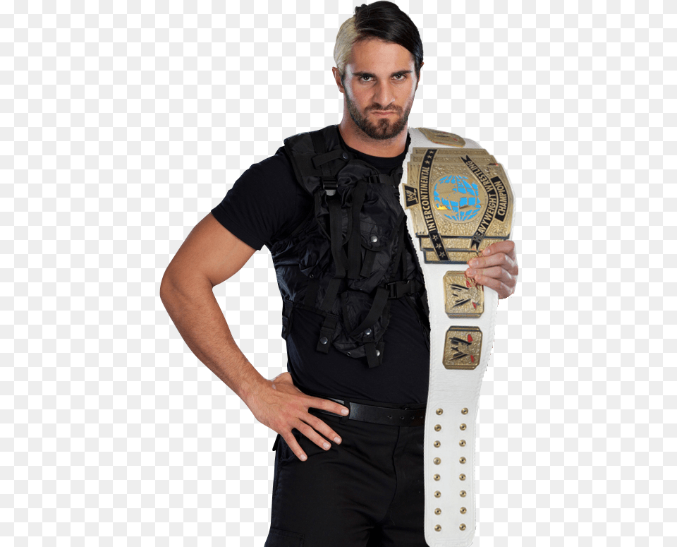 Seth Rollins As Ic Champion By Undertaker02 Seth Rollins Shield Wwe 8x10 Glossy Photo 2014, Vest, Clothing, Lifejacket, Adult Png