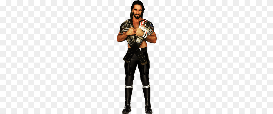 Seth Rollins Belt Around Neck Seth Rollins, Clothing, Glove, Adult, Male Free Png Download