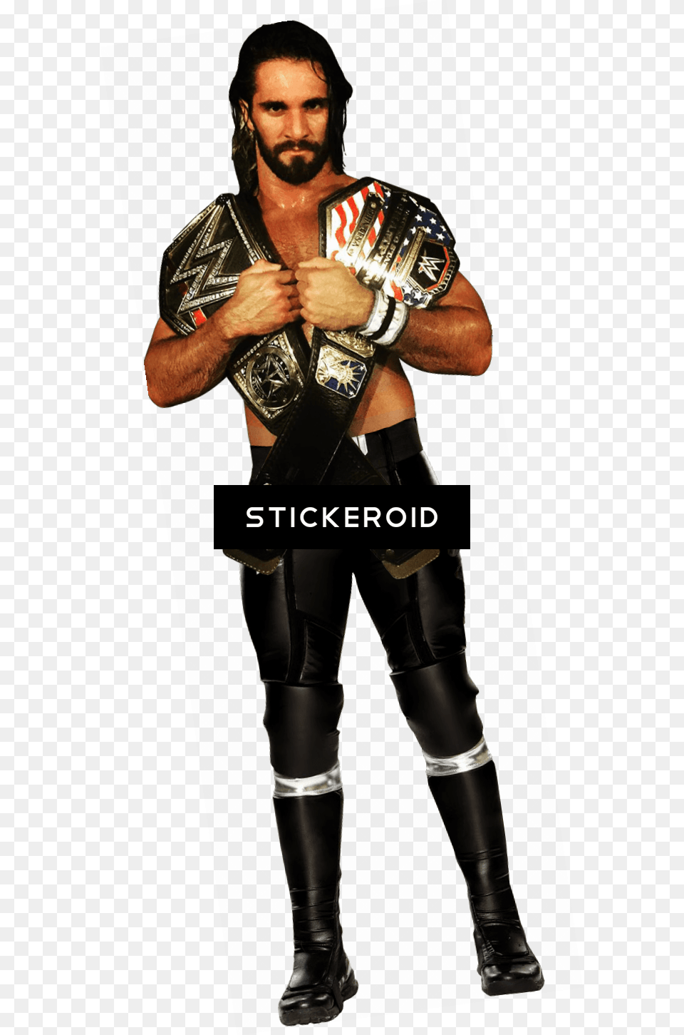 Seth Rollins Belt Around Neck Seth Rollins, Adult, Male, Man, Person Free Transparent Png