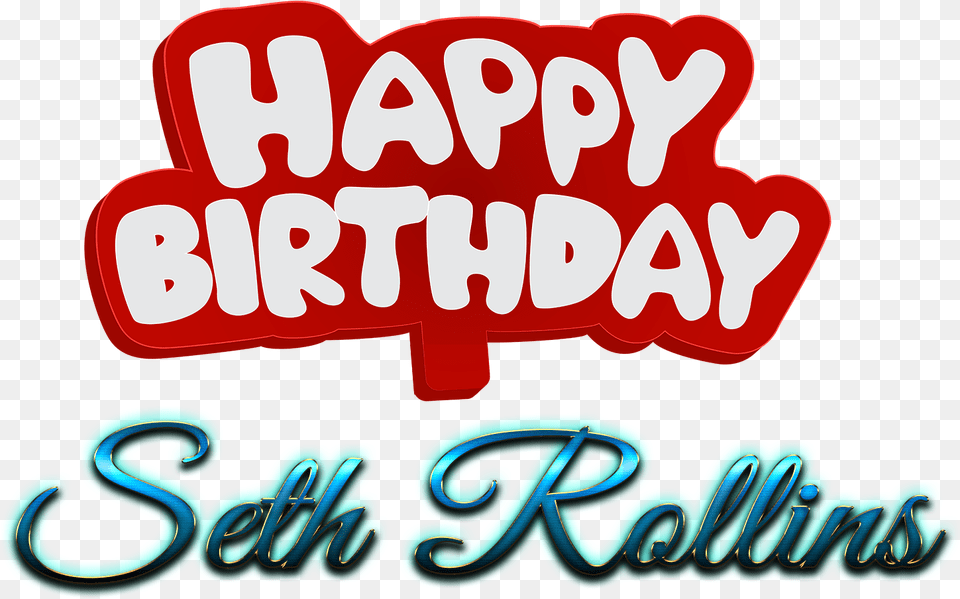 Seth Rollins Happy Birthday Name Logo Logo, Light, Text Free Transparent Png