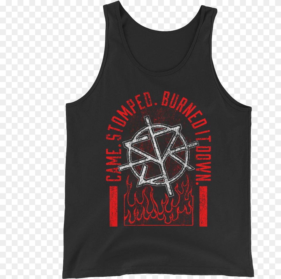 Seth Rollins Quotburned It Downquot Unisex Seth Rollins Logo Came Stomped Burned It Down, Clothing, Tank Top, Shirt Png Image