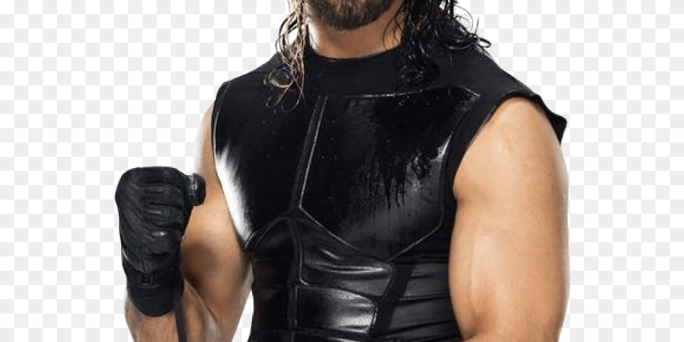 Seth Rollins Transparent Wwe Seth Rollins Black Leather Vest, Clothing, Glove, Undershirt, Adult Png Image