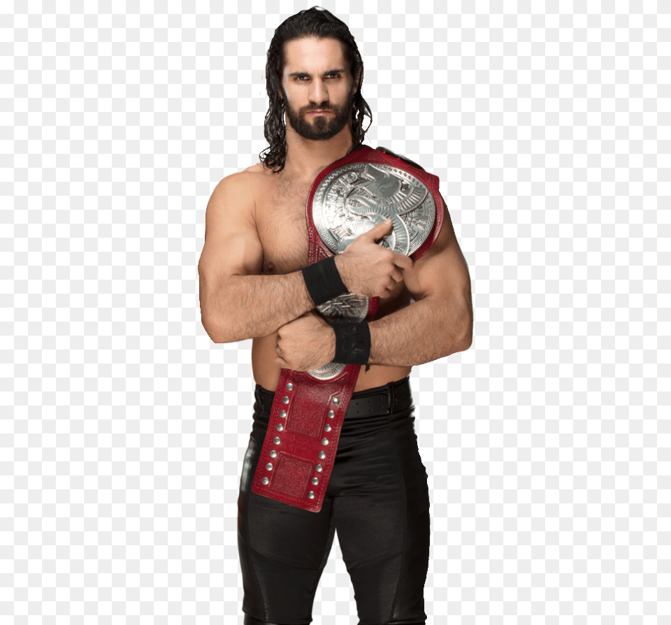 Seth Rollins With Universal Championship, Accessories, Buckle, Adult, Male Free Png Download