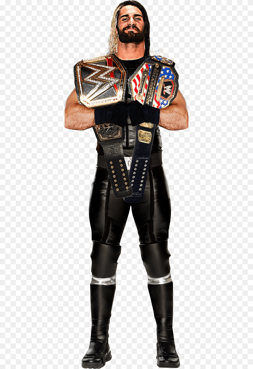 Seth Rollins Wwe Wh Usa Champion Photomontage By Tobiasstriker Seth Rollins Wwe Us Champion, Woman, Person, Female, Adult Free Transparent Png