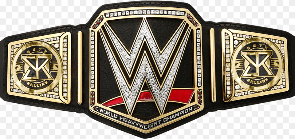 Seth Rollins Wwe World Championship Sideplates By Nibble Wwe Championship Belt, Accessories, Buckle, Wristwatch Free Png