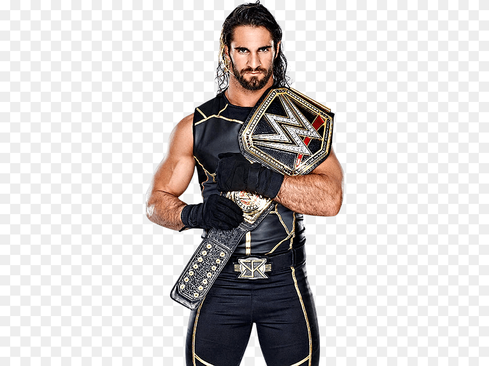 Seth Rollins Wwe World Heavyweight Champion 2015 By Wwe Seth Rollins, Accessories, Adult, Clothing, Glove Png Image