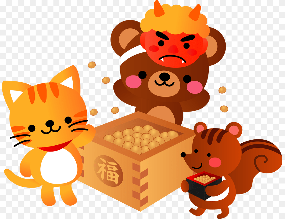 Setsubun Animals Clipart, Baby, Person, Animal, Bear Free Transparent Png