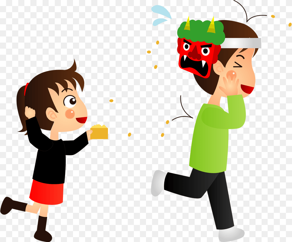 Setsubun Father Daughter Clipart, Boy, Child, Male, Person Free Png