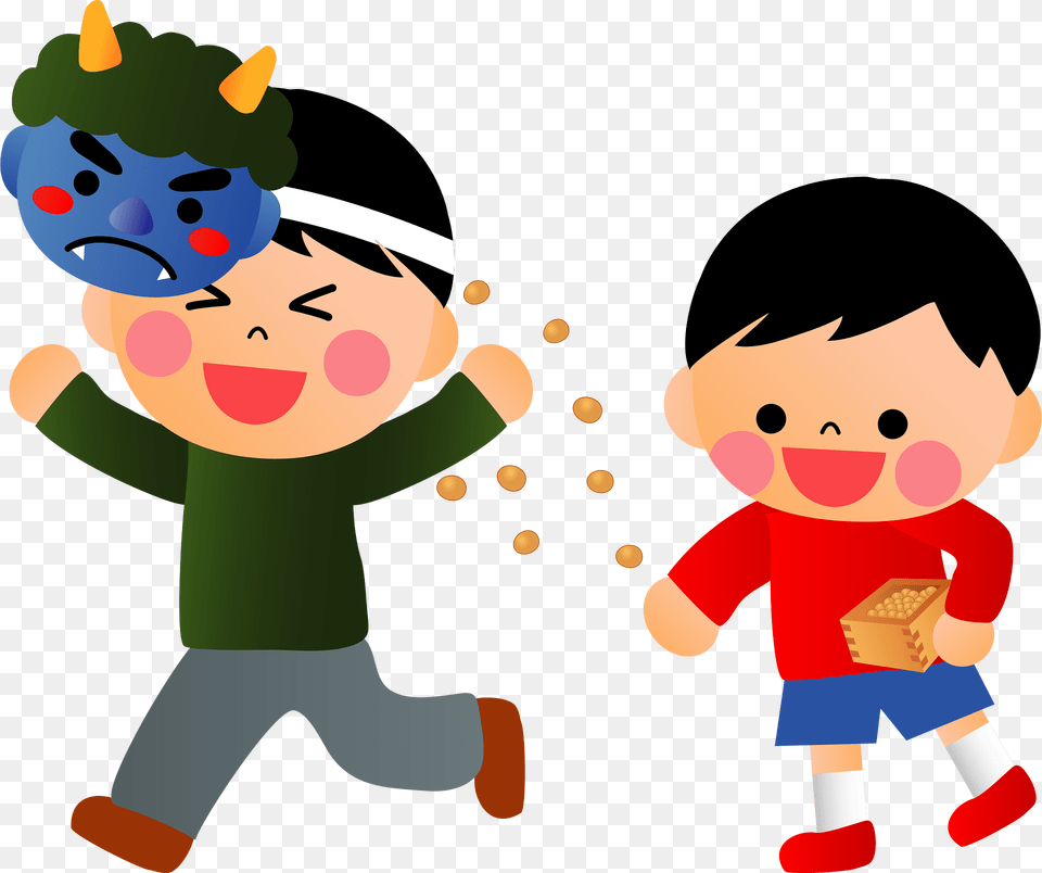 Setsubun Father Son Clipart, Baby, Person, Face, Head Free Transparent Png