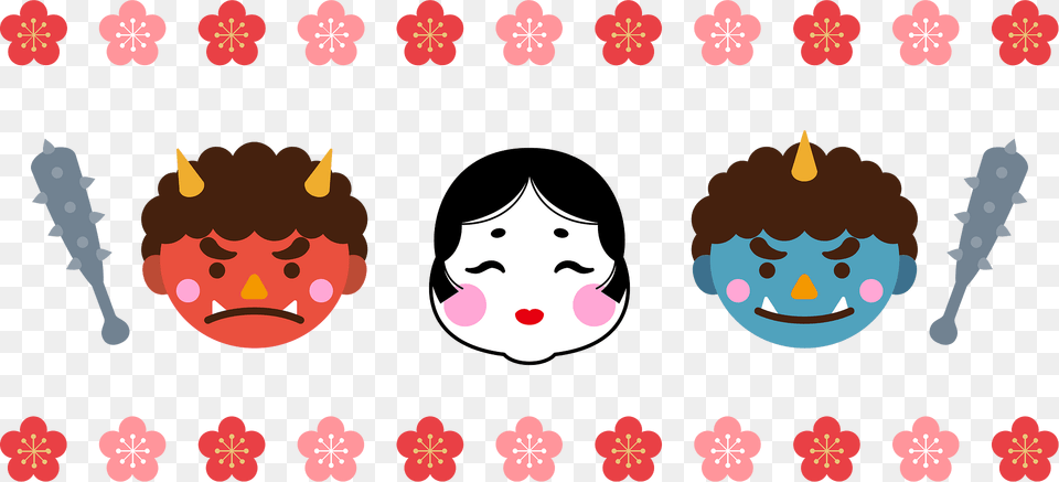 Setsubun Oni Clipart, Face, Head, Person, Cream Free Transparent Png