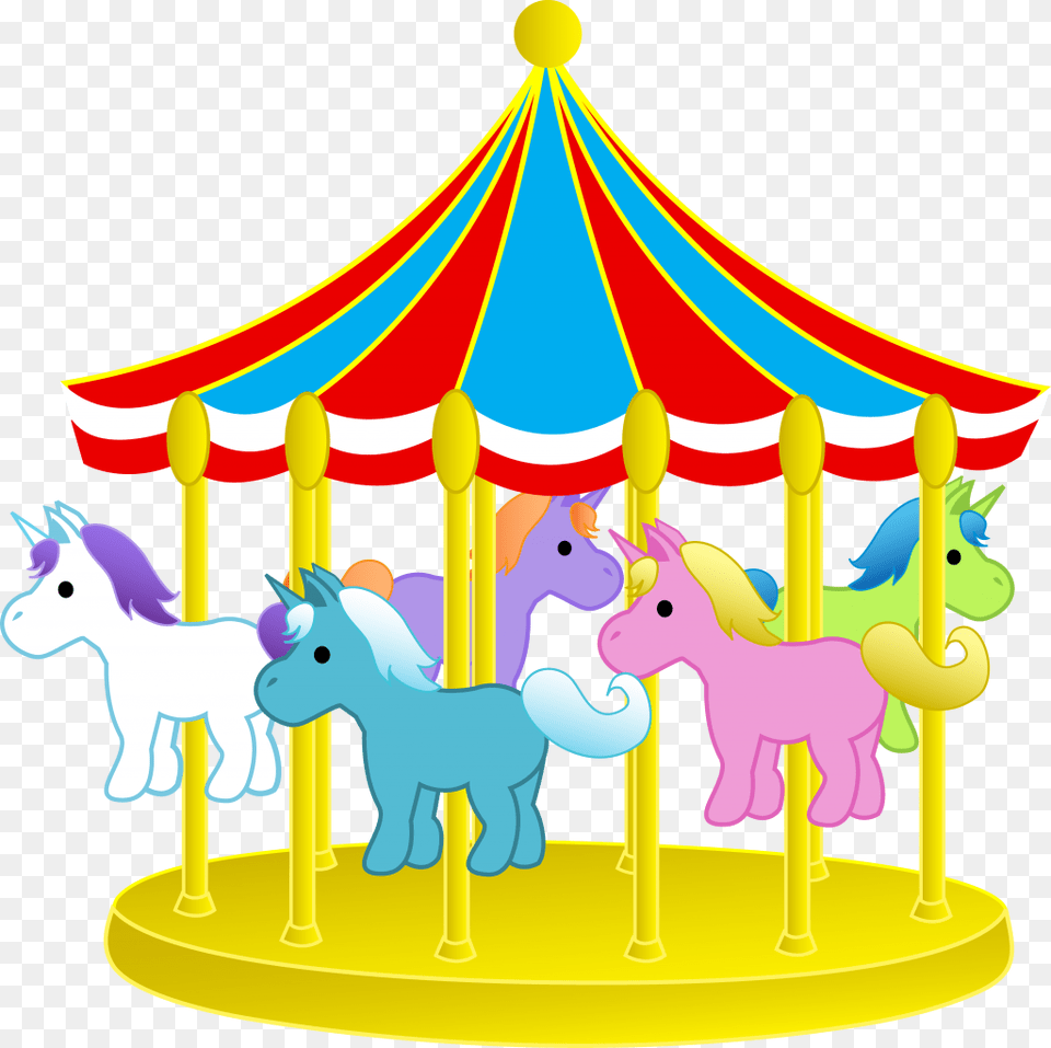 Setting Clipart Fair Ride, Amusement Park, Carousel, Play, Animal Free Png