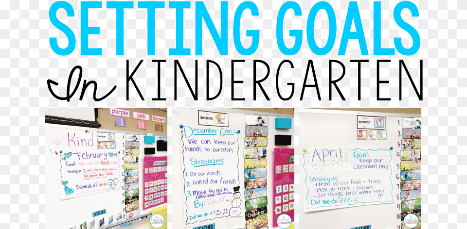Setting Goals In Kindergarten Online Advertising, White Board, Advertisement, Poster, Person Free Png Download